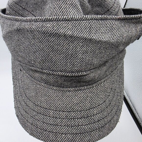 ONeill Kids Adjustable Gray News Boy Hat Cap With Metal Accents Casual Outdoors - Picture 9 of 9